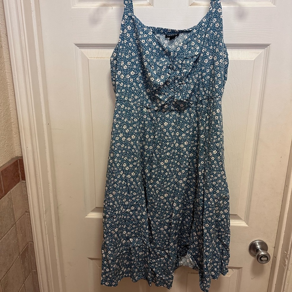 Torrid Mini Challis Skater Dress